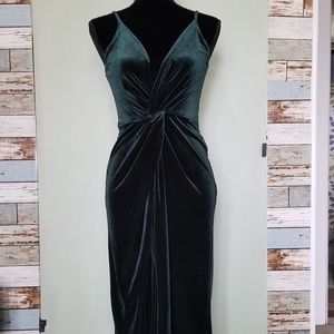 Velvet Dark Green Dress